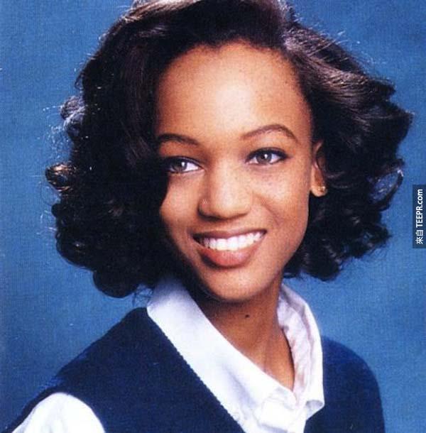 17.) Tyra Banks - she already knew how to smile with her eyes
