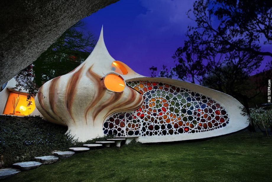 22）鸚鵡螺房屋 - 墨西哥城，墨西哥