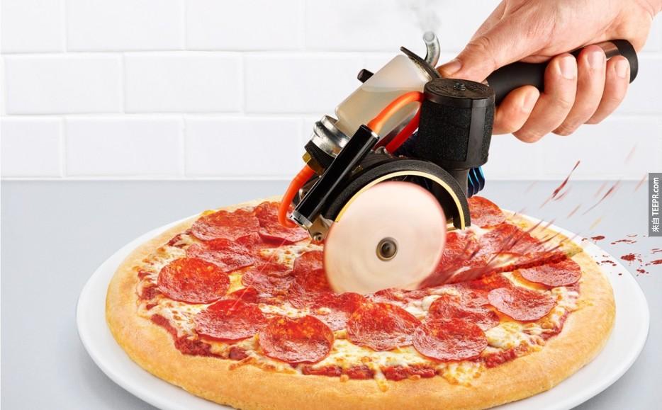 Gas-Powered Pizza Cutter