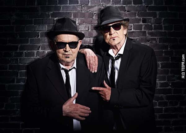 “Blues Brothers” - Margarete Schmidt (77) and Lothar Wischnewski (76)