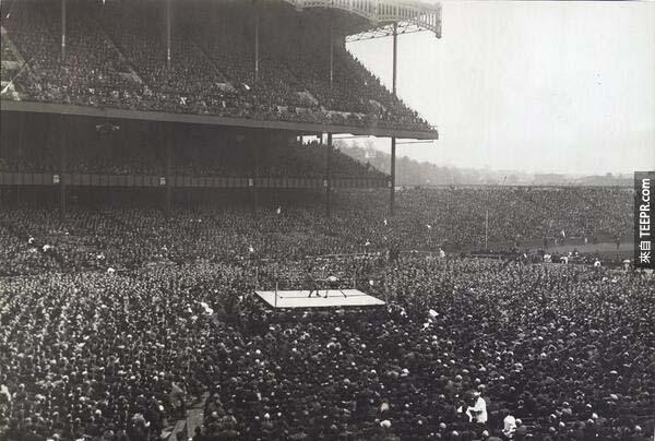 9）拳擊在揚基體育場（1923年）。