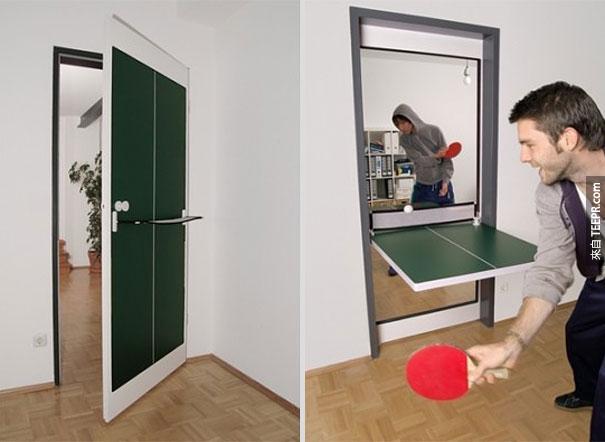 4.)這是門也是一個乒乓球桌！