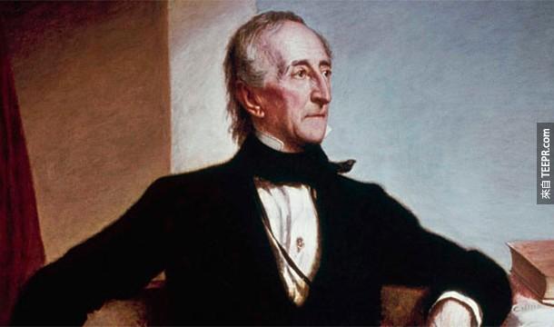 17.)约翰．泰勒，美国第10任总统，出生于1790年，他有一个孙子至今都还健在。