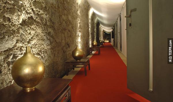 酒店的La Claustra，瑞士。