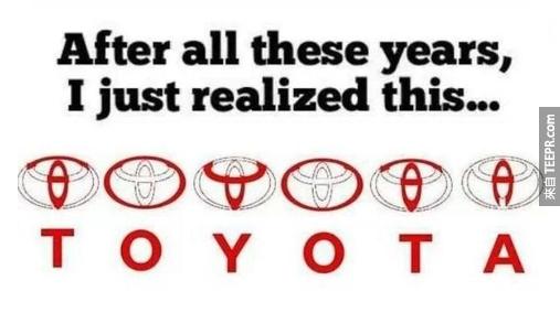 31. Toyota (豐田汽車)...天啊，我怎麼都沒有看到！