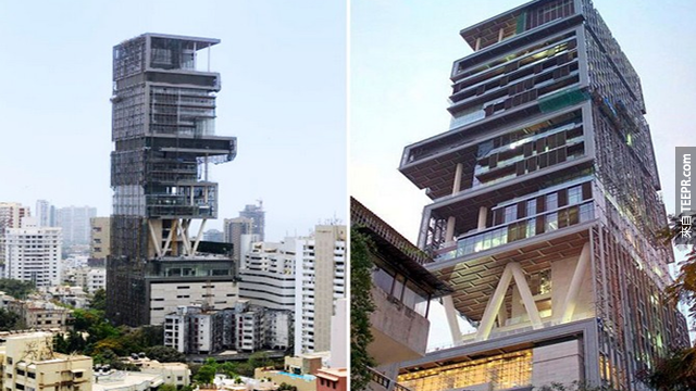 位于孟买的安迪利亚豪宅，要价20亿美元！