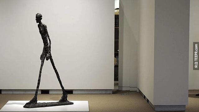 這個雕塑（L’Homme qui marche），要價1億多美元！