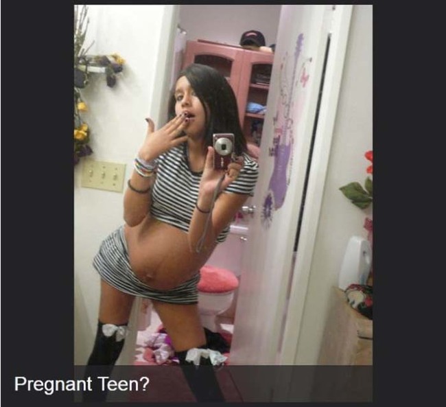 9.) Oh good, teenage pregnancy.