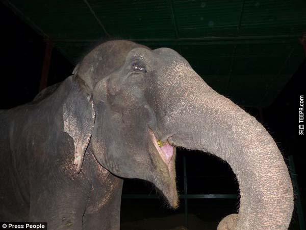 After being freed, tears of joy actually rolled down Raju's face.