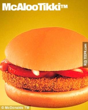 19. India's McAloo Tikki is a vegetarian twist on the standard burger.