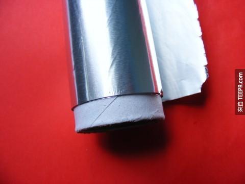 12. Aluminum Foil: It's metal and it'll start a fire.