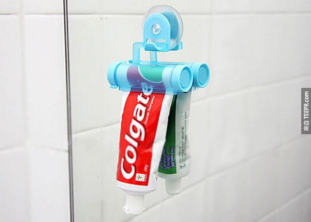 擠牙膏器。