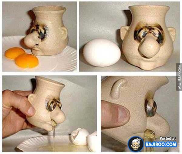 5.) Separating egg yolks can be creepy...