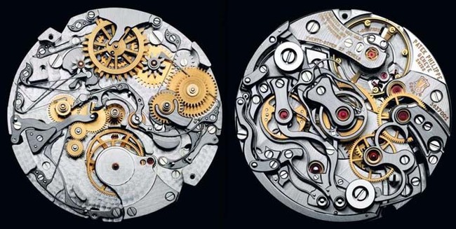 全世界最棒的製錶商之一 Patek Philippe 製造的手錶內部機械。