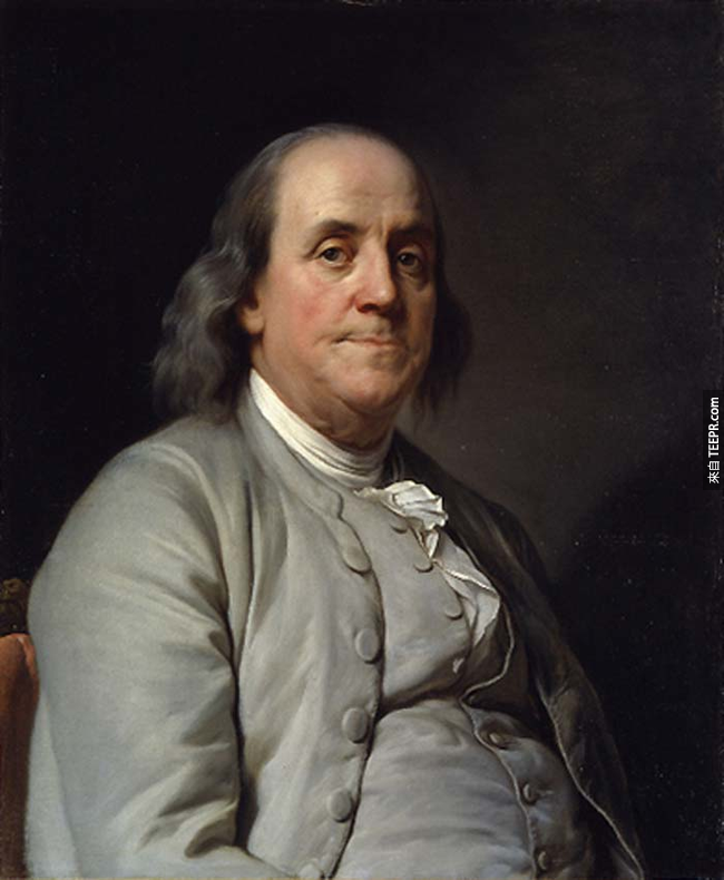 20.) 班傑明·富蘭克林（ Benjamin Franklin ）