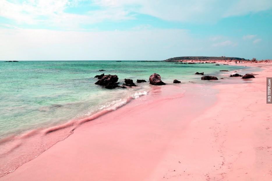 粉红沙滩: