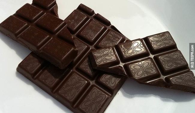 16. 吃黑巧克力能幫助你在低對比度情況下的視力。