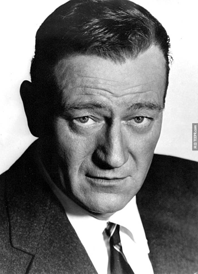 3.) 約翰·韋恩 （ John Wayne ）