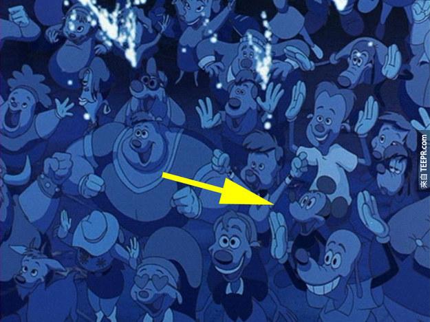 In A Goofy Movie , Mickey Mouse can be seen in the audience of the concert during the dance number between Max, Goofy, and Powerline.
