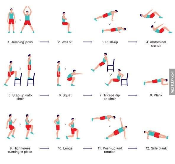 Spend seven minutes doing this workout.
