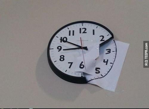WHAT HAPPENED TO YOU, CLOCK? WHO DID THIS TO YOU?