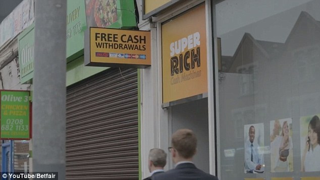 New addition: The super rich cash machines were a welcome addition on Tooting High Street