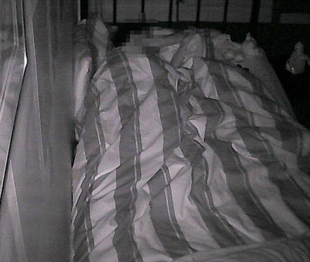 A young child asleep: Parents using home security cameras often fail to reset factory setting codes 