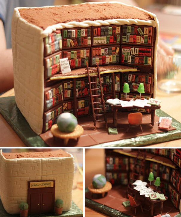 2. 图书馆蛋糕