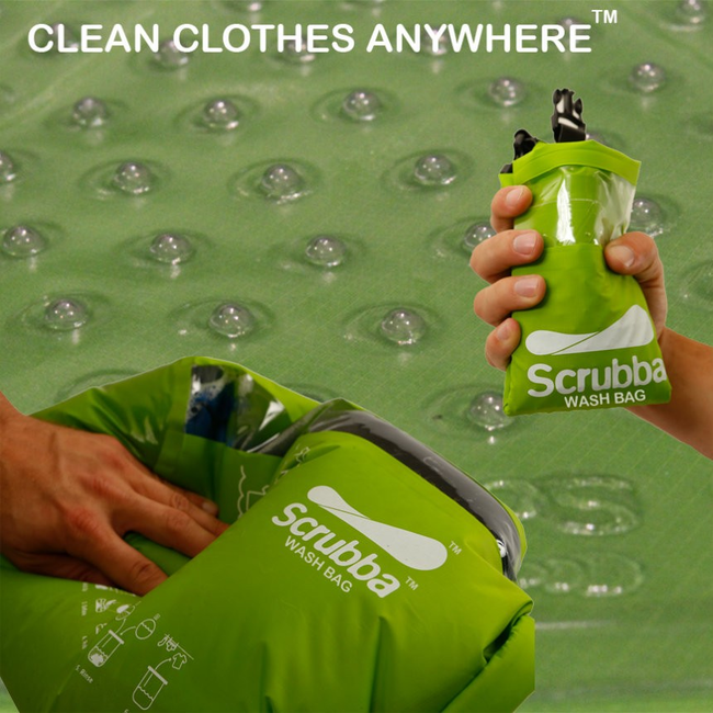 5. Scrubba隨身洗衣機(只要有水，它就可以幫你洗衣服。)