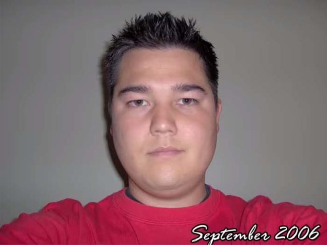 His selfie-a-day project has been going on since September 2006.