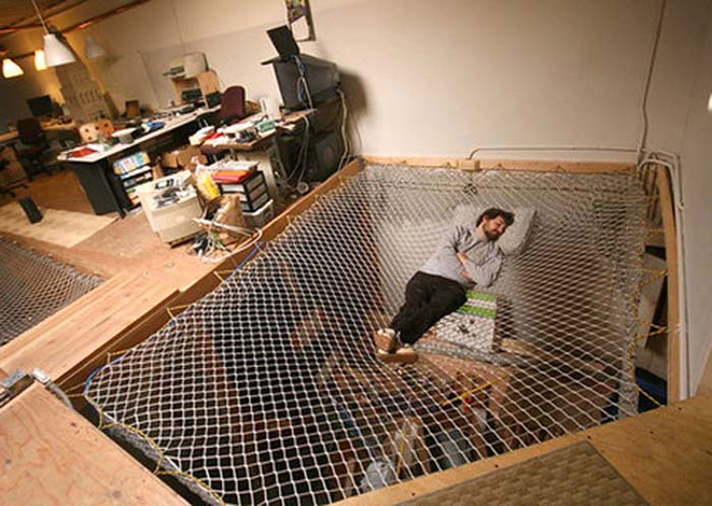 7.) This bed is nothing but net.