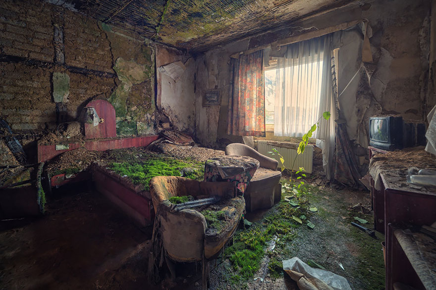 廢棄的飯店房間