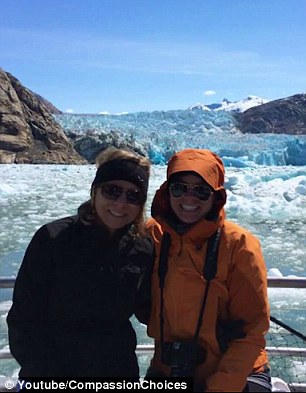 Maynard with her mother in Alaska