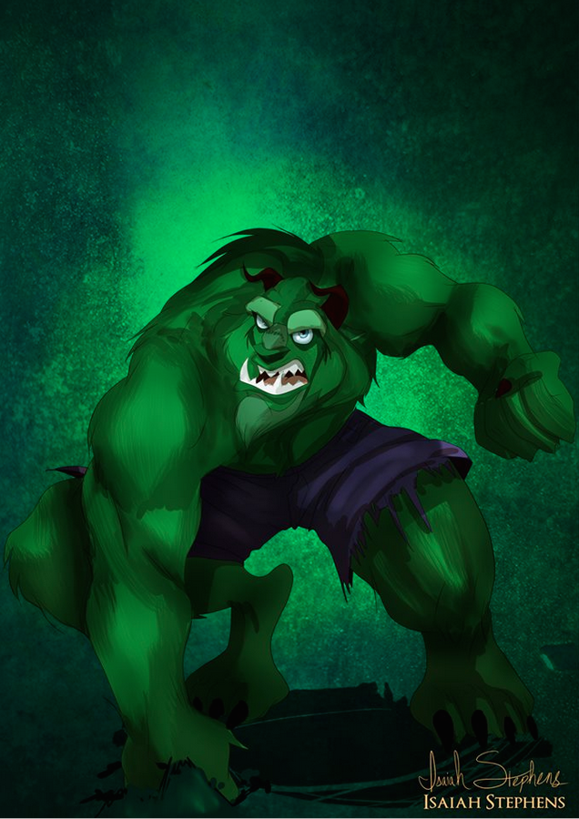 《美女与野兽》野兽 扮演 浩克 (The Beast as The Hulk)