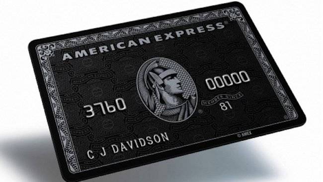 The Centurion card is made from anodized titanium. Because why not.