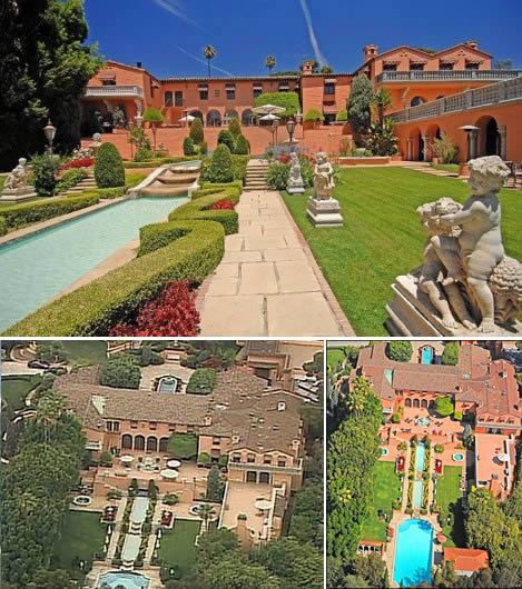 5. 加州比佛利山赫斯特城堡(Hearst Mansion, Beverly Hill)：教父的宅邸。