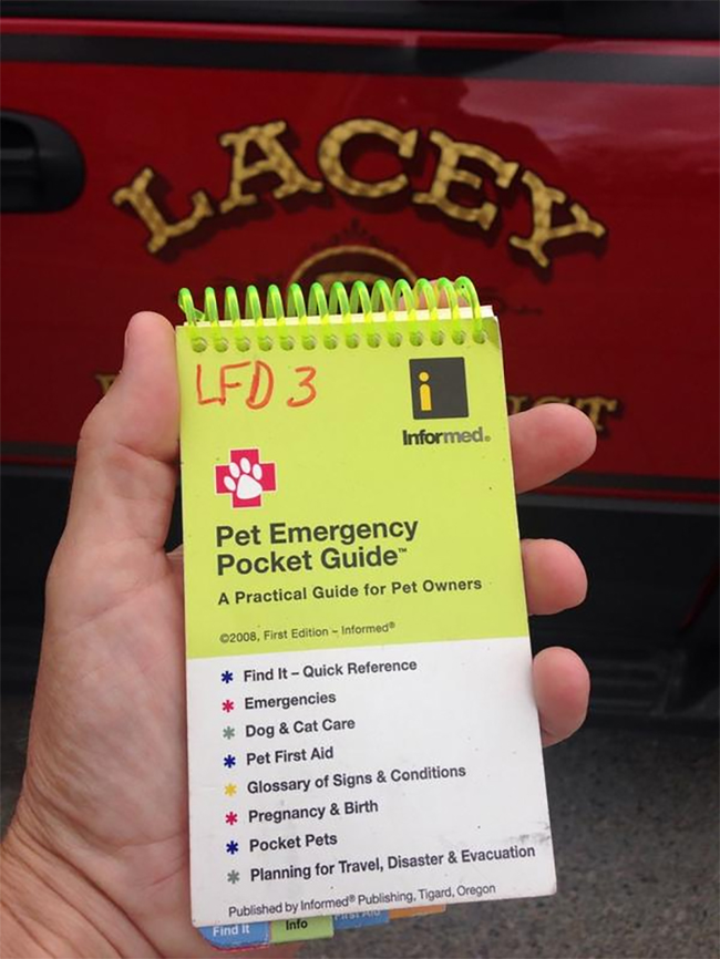 萊西消防局(The Lacey Fire Department)也提供了這個手冊，確保每位居民都獲得他們應得的救援。