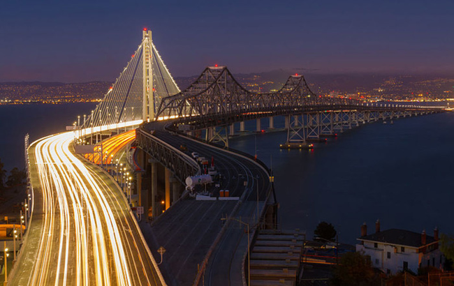加州(California)：舊vs.新舊金山大橋(San Francisco Bay Bridges)