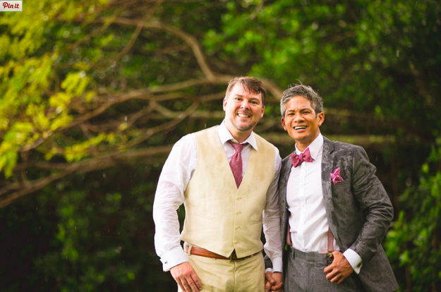 These grooms who suited up: