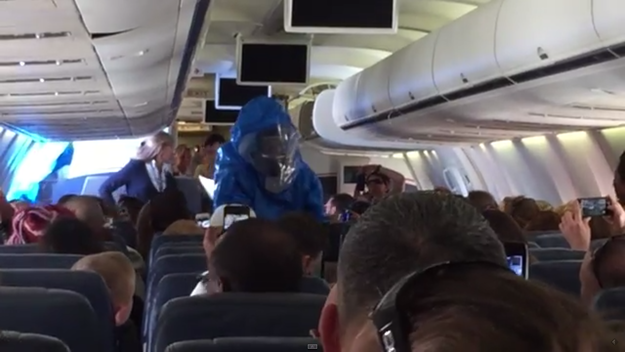 "I've done this for 36 years, and I think that the man who has said this is an idiot, and I'll say that straight out," a flight attendant in the video says to the passengers in the video.