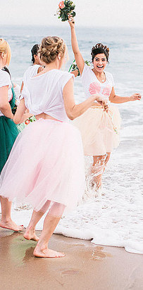 當然，《小美人魚》的婚禮，一定少不了要在海邊舉辦！