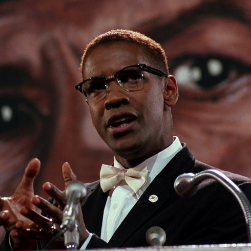 6. 丹澤爾·華盛頓飾演《麥爾坎·X》的麥爾坎·X (Denzel Washington as Malcolm X in Malcolm X)