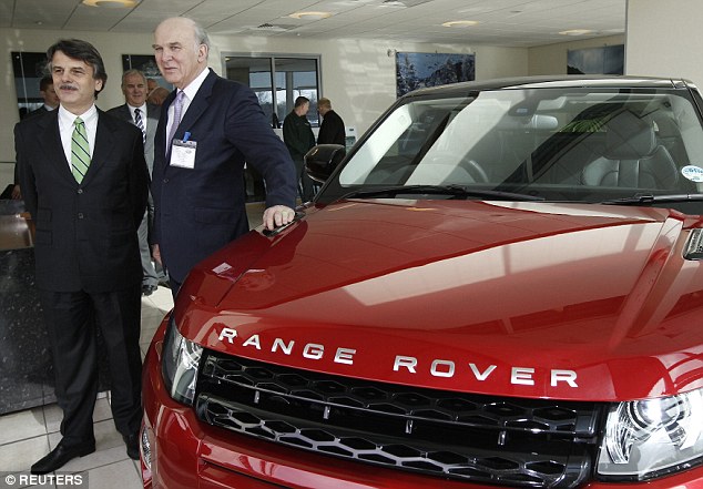 Jaguar Land Rover chief executive Dr Ralf Speth, pictured with Business Secretary Vince Cable 