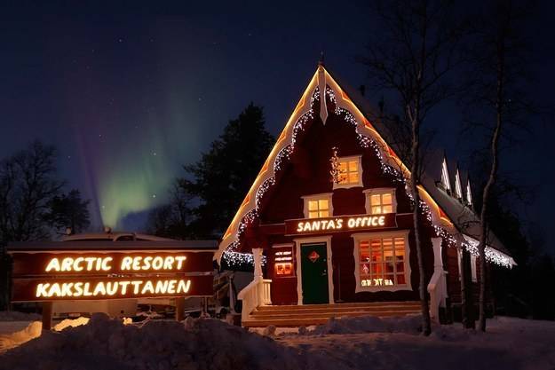 Have your kids sleep at the North Pole (and even Santa's personal bed) at this snowy retreat.