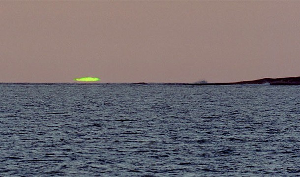 9. 綠色閃光：在日落前後難得出現的情況。