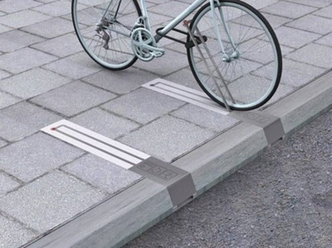 10.) This practical idea is great. These retractable bike racks give bikers a place to keep their bicycles locks up without taking up unnecessary space on a walkway when not in use.