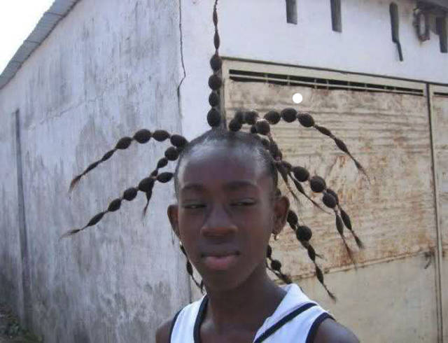 1.) This guy was like, "Make my hair exactly how cartoon characters with dreads have them."