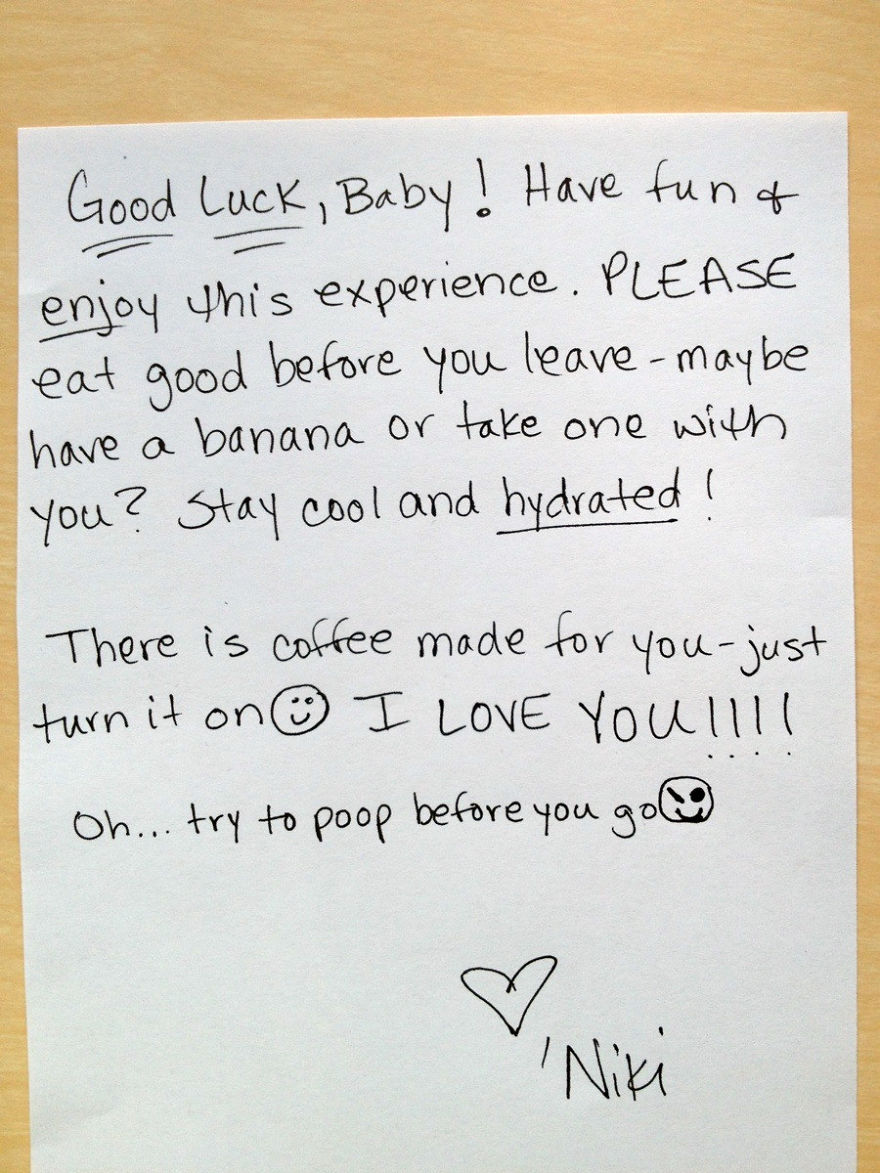 Good Luck Note