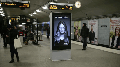 4. 地鐵中會有哈利波特式互動廣告： 