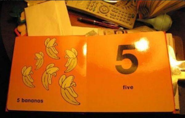 12.) 這裡有5根香蕉...